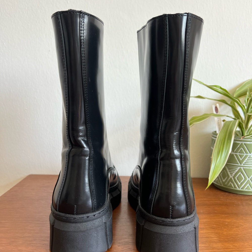 ALOHAS Black “Peak” Zip Front Women's Boots - Picture 4 of 4